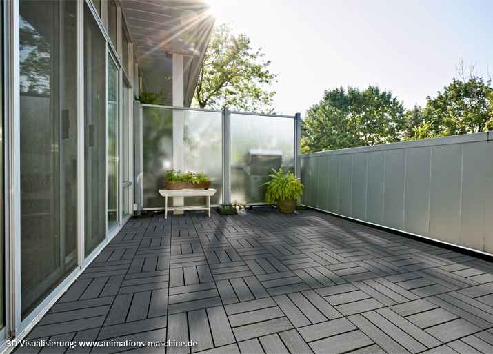 Visualisierung Terrassenfliesen