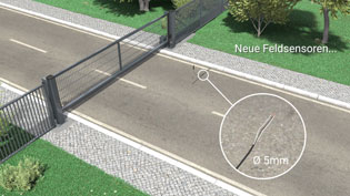 Visualisierung 3D Animation Elektronik und Sensorik - Installation des Feldsensors mit wenig Platzbedarf