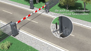 Visualisierung 3D Animation Elektronik und Sensorik - Sensor funktioniert auch hinter Metallgehäuse