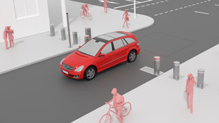 3D-Animationsvideo Pollersteuerung - Poller fahren in den Boden ein