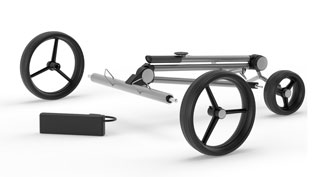 3D Produktvisualisierung - Zusammengefalteter Golf Caddy
