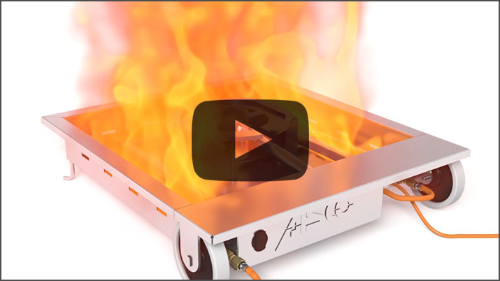 3D animierte Videos von Feuer und Nebel