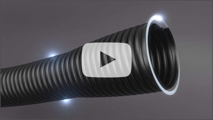3D Animationsvideo von einem flexiblen Kunststoffschlauch
