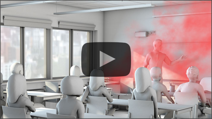 3D Animationsvideo Simulation Aerosole
