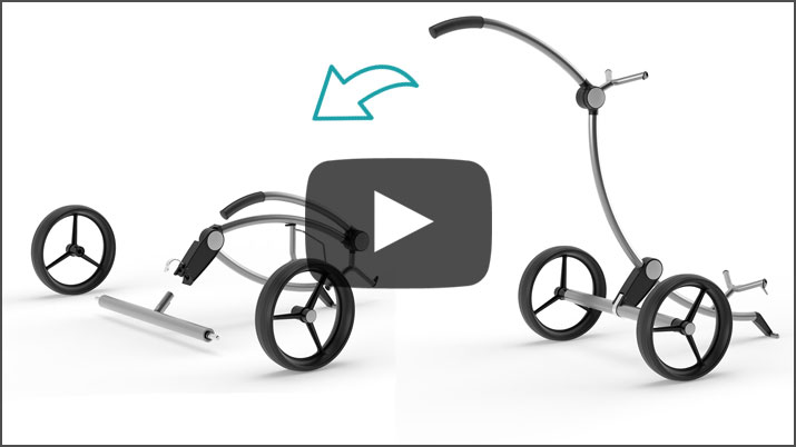 3D Produktanimation für einen faltbaren Golf Caddy