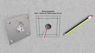 3D Animation Elektroinstallation - Türklingel wird angezeichnet