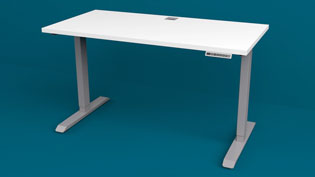 3D Animation Möbelbau - Höhenverstellbarer Schreibtisch für Büro