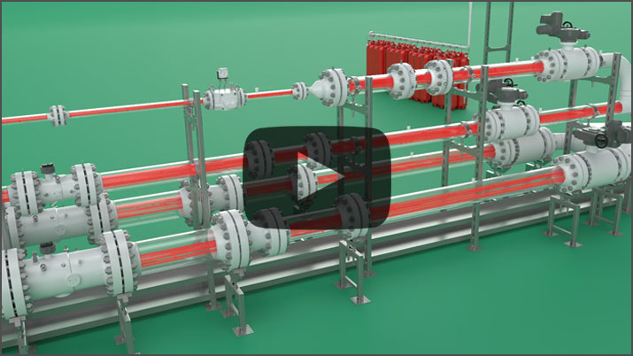 3D Erklärvideo einer Gaszähler Kalibrierung