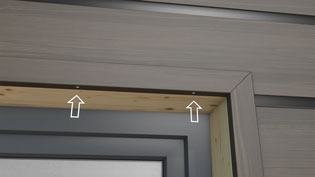 Visualisierung 3D Montagebild Fassadenprofile - Löcher für Wasserablauf