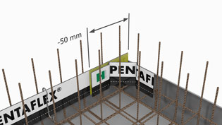 Visualisierung 3D Animation Fugenabdichtungssystem - Ecke abmessen