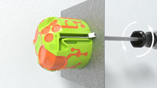 3D Montagevideo Hohlwanddose - Auch für geringe Plattenstärke geeignet