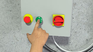 3D Montagevideo Industrie Rolltor - Manuelle Bedienung der Steuerung