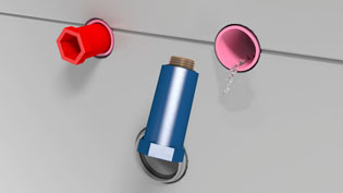 Visualisierung 3D Animation Hahnverlängerungen - Wasserstofen entfernen