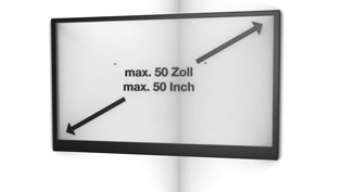 Visualisierung 3D Animation TV-Halterung - Maximale Größe