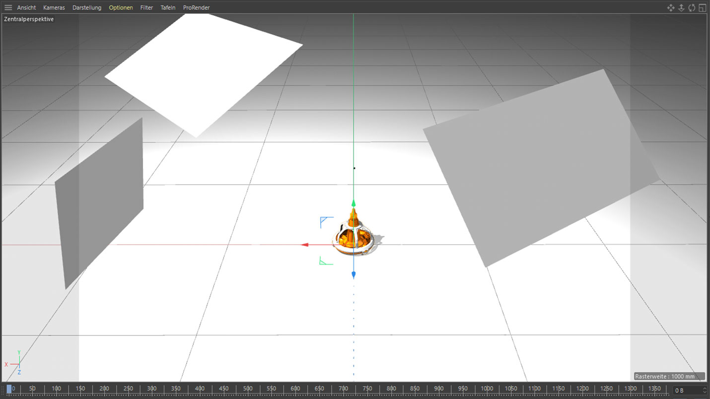 Beleuchtungssetup für 3D Renderings