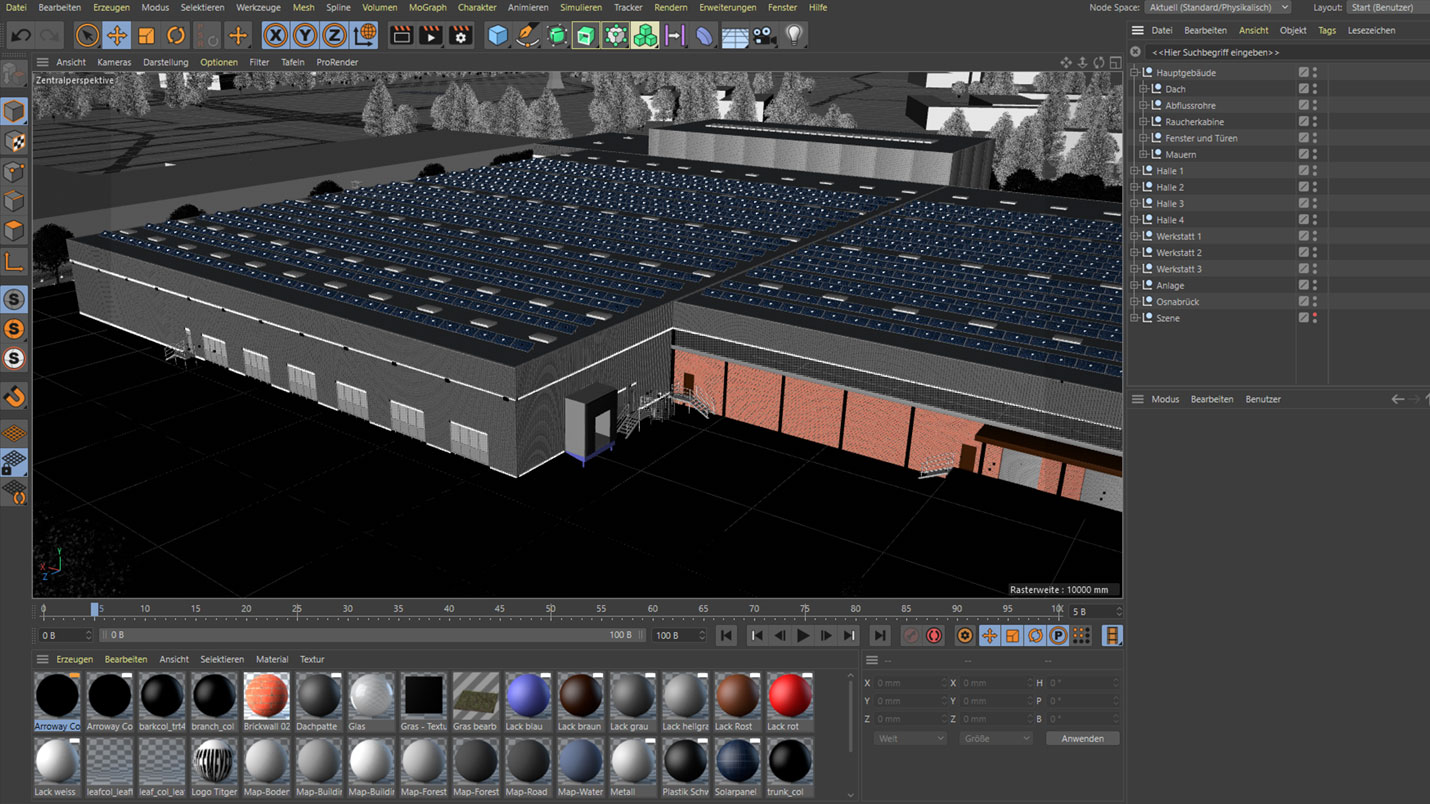 3D Modellerstellung von einem Betriebsgelände