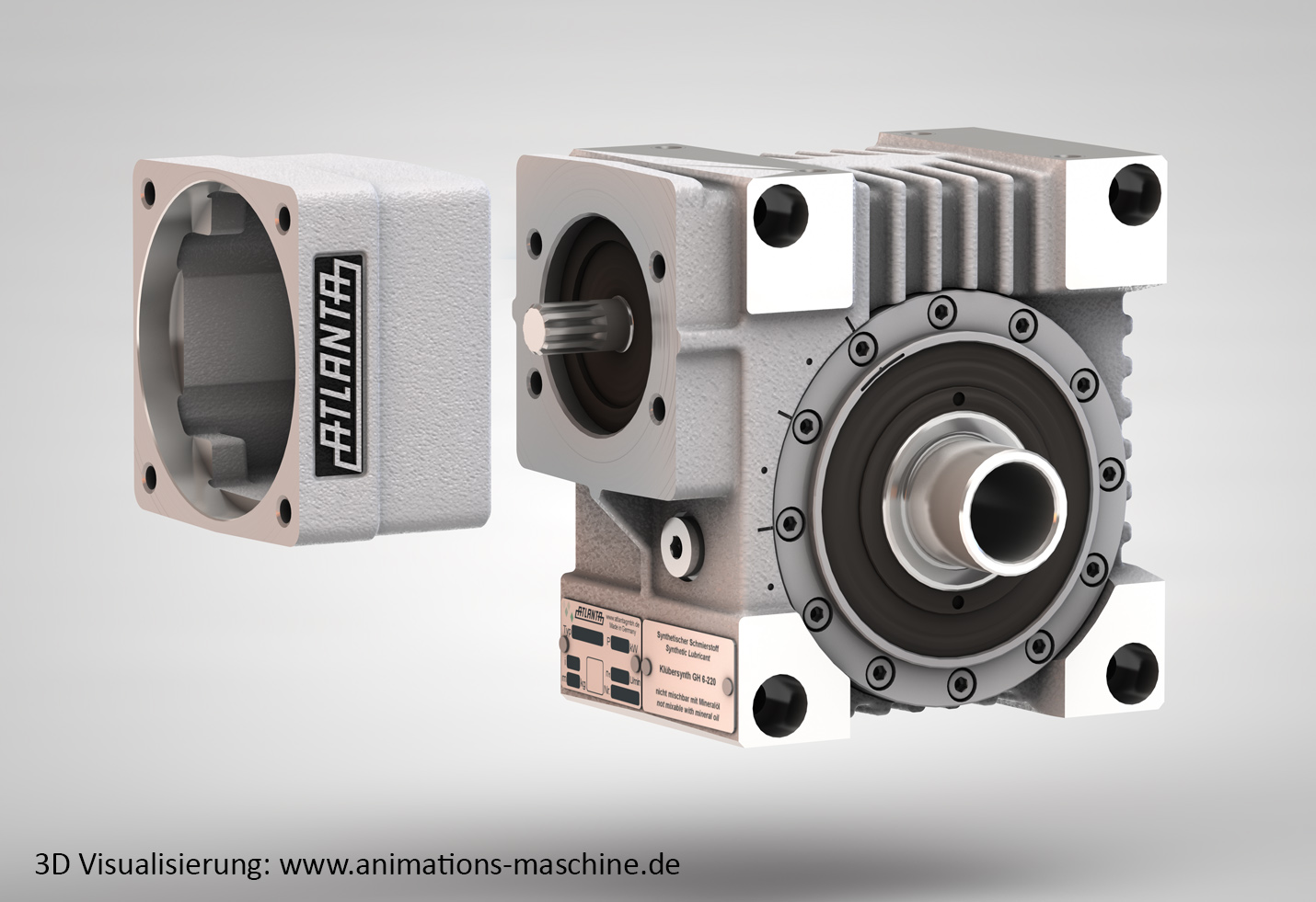 3D Produktvisualisierung Getriebe