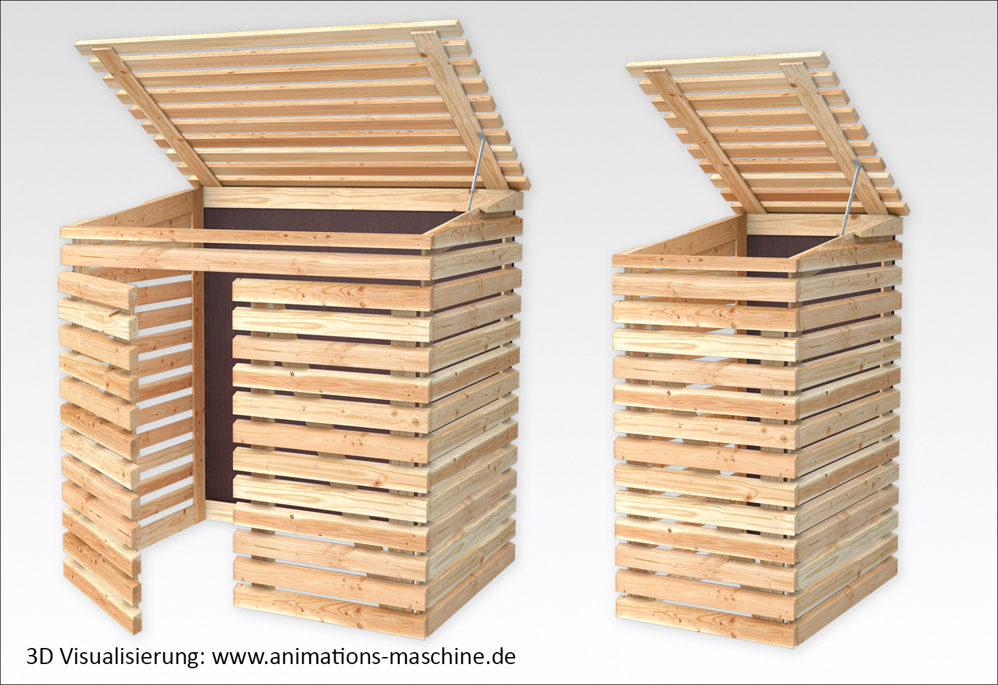 Visualisierung Mülltonnen