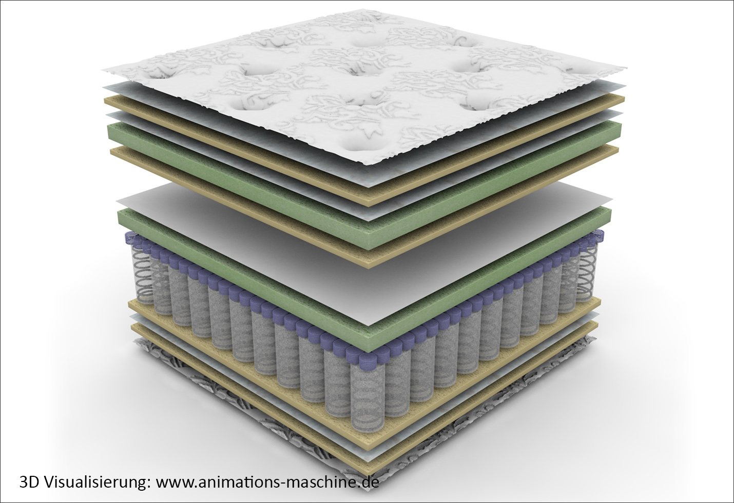 3D Produktvisualisierung Matratze 1