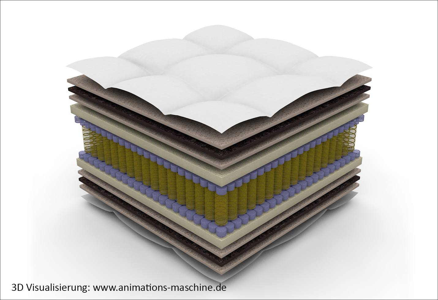 3D Produktvisualisierung Matratze 2