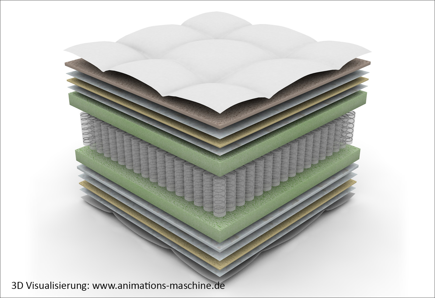 3D Produktvisualisierung Matratze 4